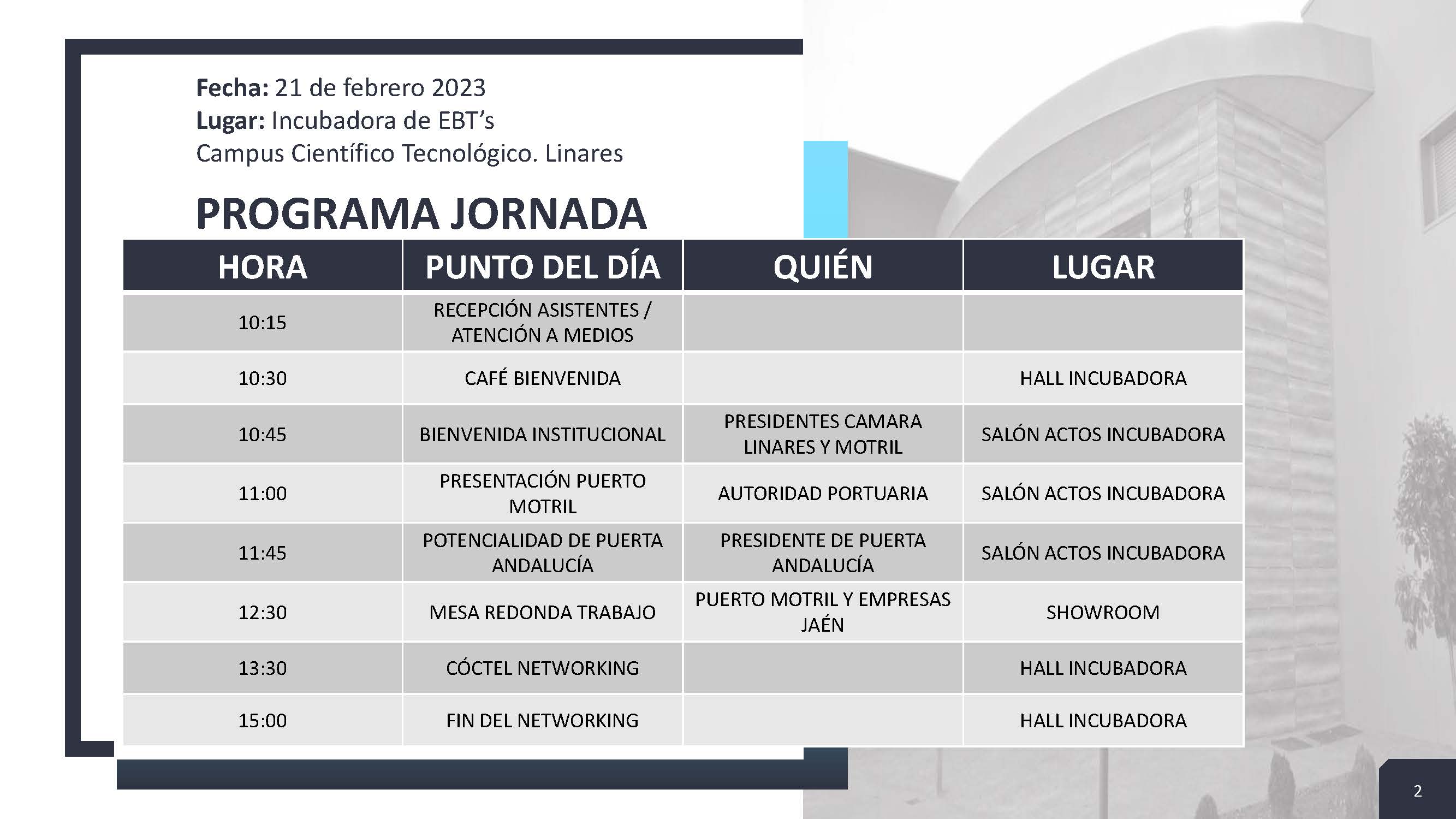 Programa Jornada Puerto de Motril Página 2